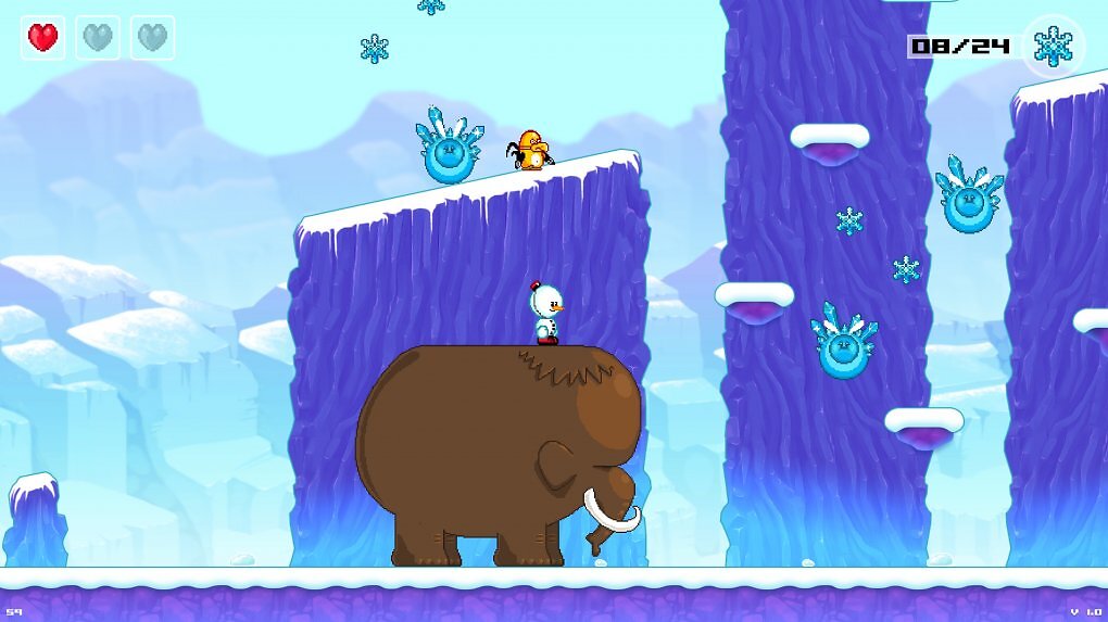 EIn Mammut aus Mission in Snowdriftland