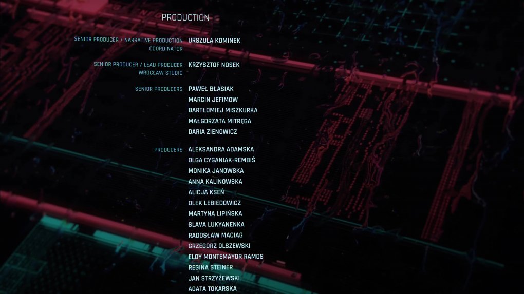 Interessant: Wer die in den Credits genannten Namen nachverfolgt, kommt zu dem Schluss, dass der Code von Cyberpunk 2077 fast ausschließlich von Entwicklern erstellt wurde, die erst seit 2018 bei CD Projekt Red arbeiteten. Fast das gesamte alte Produktionsteam ist inzwischen fort.