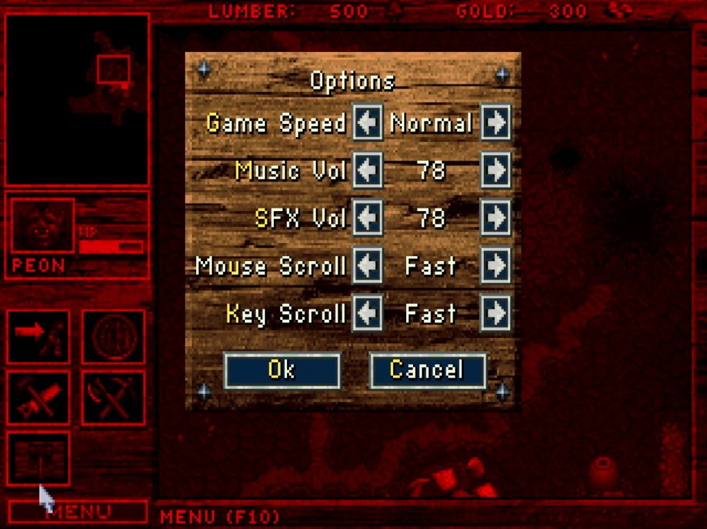 Schlicht und effektiv: Das Optionsmenü ist selbst für ein Spiel aus dem Jahr 1994 sehr spartanisch.