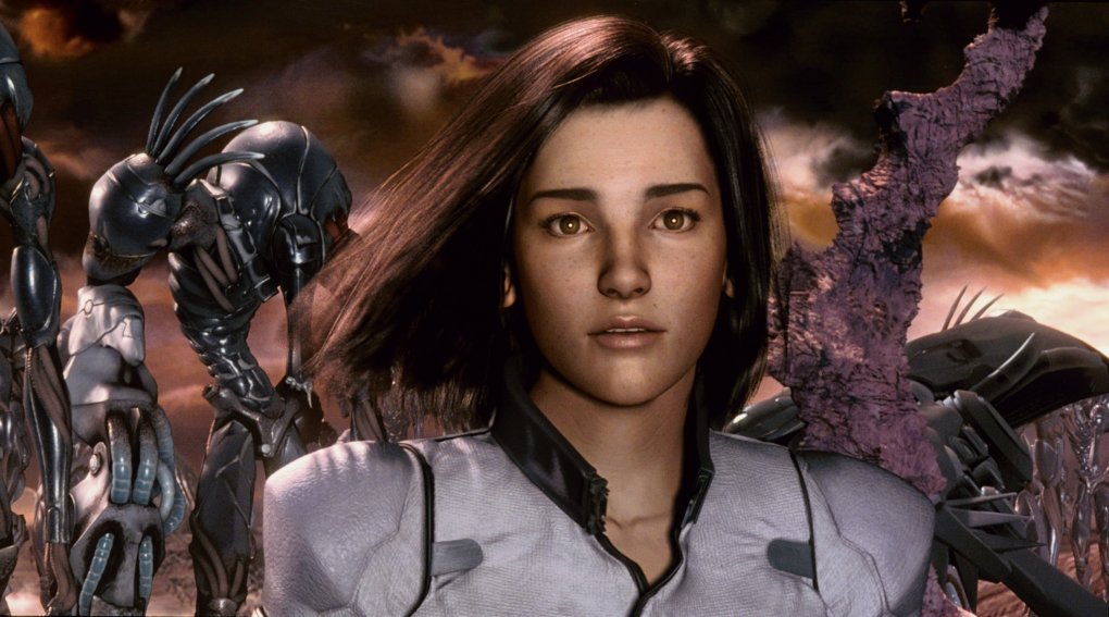 Protagonistin Aki Ross sucht in Sakaguchis computeranimierten Film Final Fantasy: The Spirits Within (2001) verzweifelt nach einem Weg, tödliche außerirdische Wesen namens Phantome von der Erde zu vertreiben.
