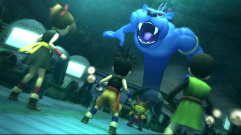 Im Xbox-360-exklusiven Rollenspiel Blue Dragon zieht ein Helden-Quintett los, um den skrupellosen Herrscher Nene vom Thron zu stoßen. Während die Geschichte aus der Feder von Sakaguchi stammt, gehen die Figurendesigns auf Dragon-Ball-Erfinder Akira Toriyama zurück.