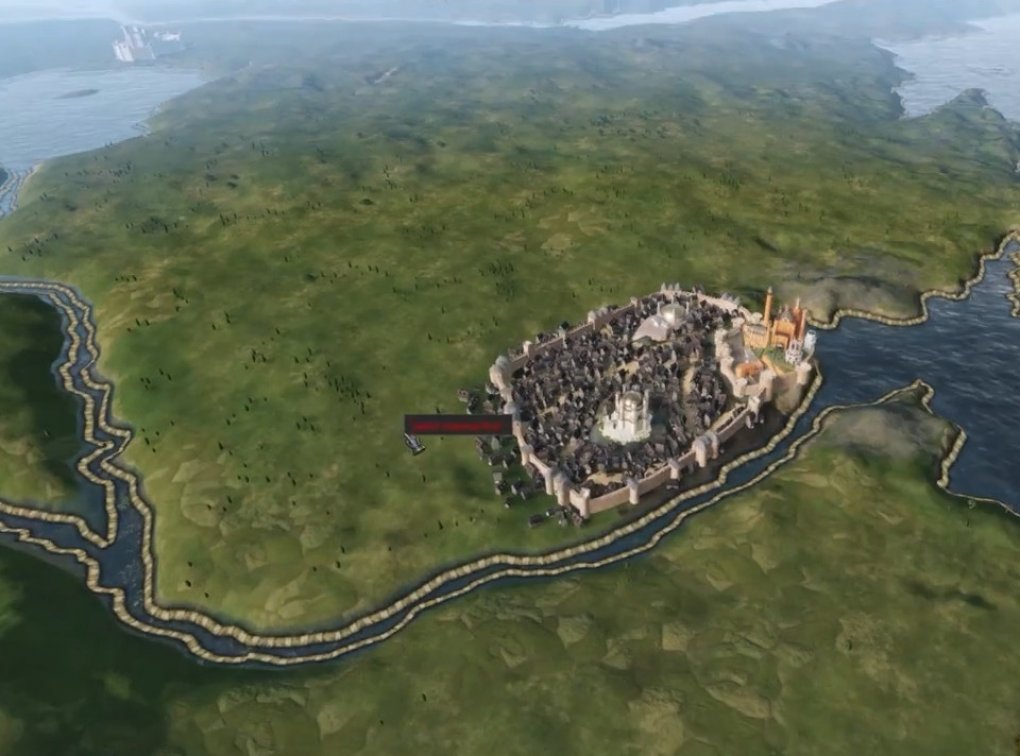 King's Landing ausmodelliert auf der Weltkarte