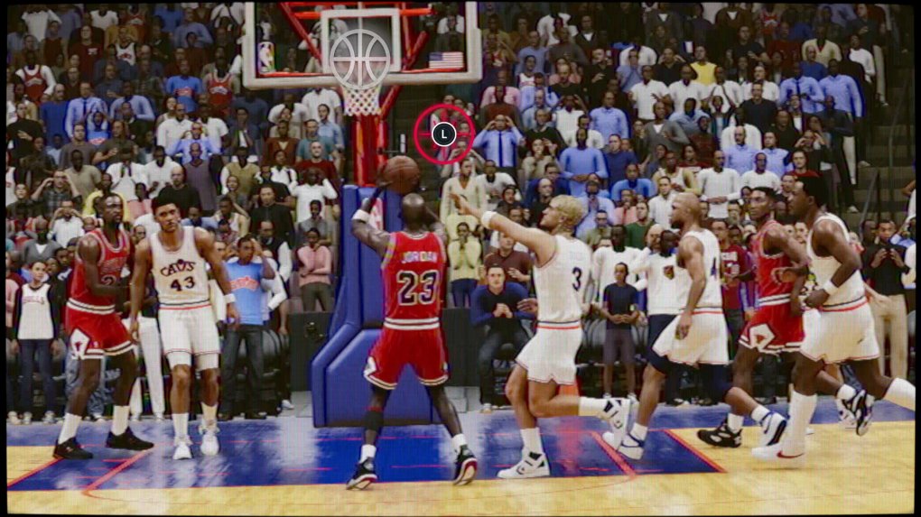 In der Jordan Challenge spielen wir allerhand legendäre Momente und Matches aus MJs Karriere nach. Da darf 'The Shot' natürlich nicht fehlen.
