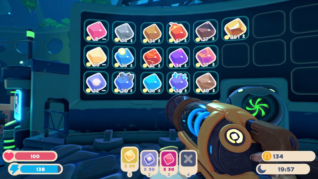 Bevor wir die Ausscheidungen der Slimes verkaufen, sollten wir schauen, zu welchem Preis sie gerade auf dem Markt angeboten werden. Nur so können wir den größtmöglichen Profit erziehlen.