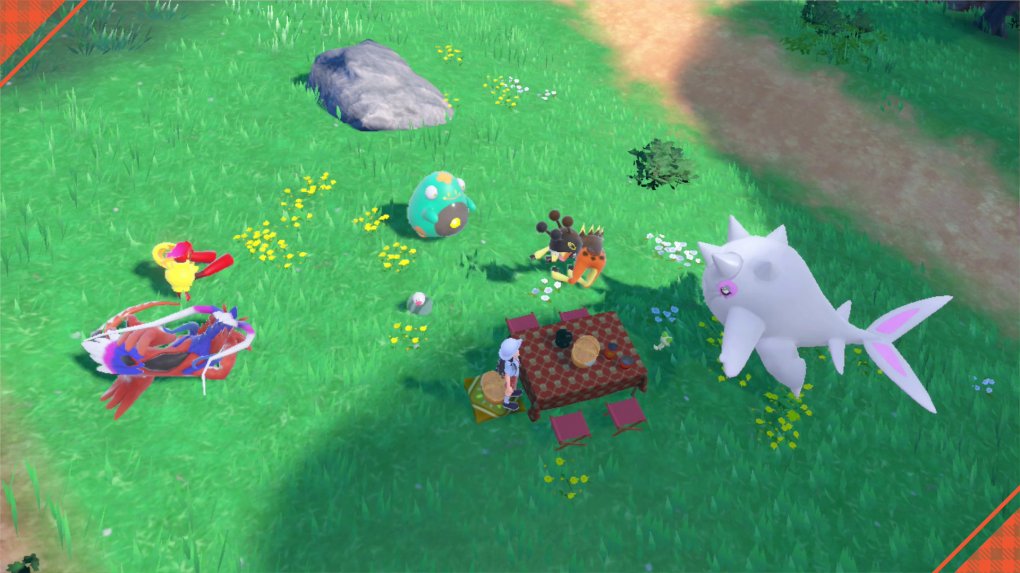 Mit unseren Pokémon oder auch Mitspielern gemeinsam gönnen wir uns eine Auszeit und entspannen zwischen dem ganzen Erkunden.