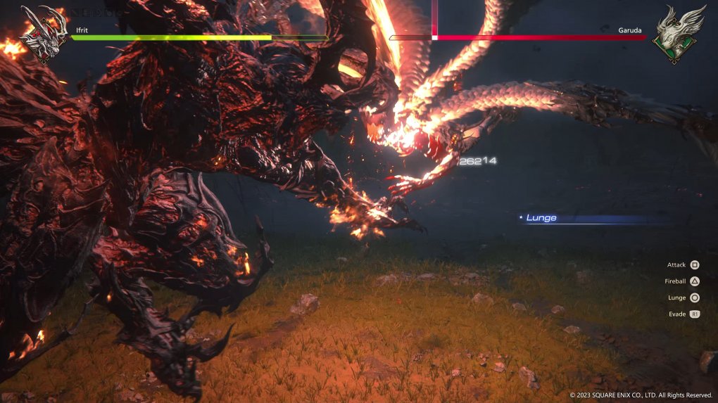Im zweiten Teil der Demo kämpfen wir mit Ifrit Um Leben und Tod mit Garuda. Ein echtes Highlight!