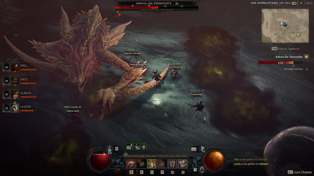 Solche Weltbosse knackt ihr nur gemeinsam mit anderen Spielern. Der Großteil von Diablo 4 lässt sich aber problemlos solo spielen.