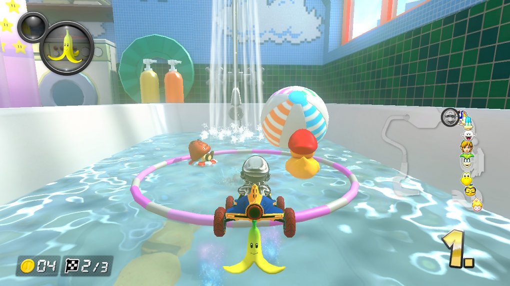 Die neue DLC-Strecke Bad-Parcours in Mario Kart 8 Deluxe auf der Nintendo Switch
