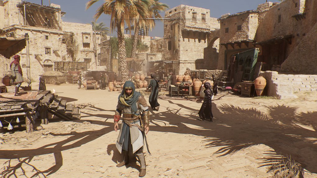 Basim vor einem Markt in Bagdad
