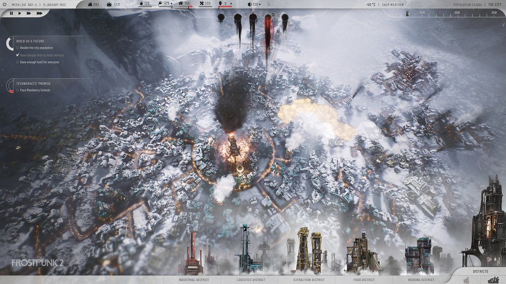 Große Stadt in Frostpunk 2