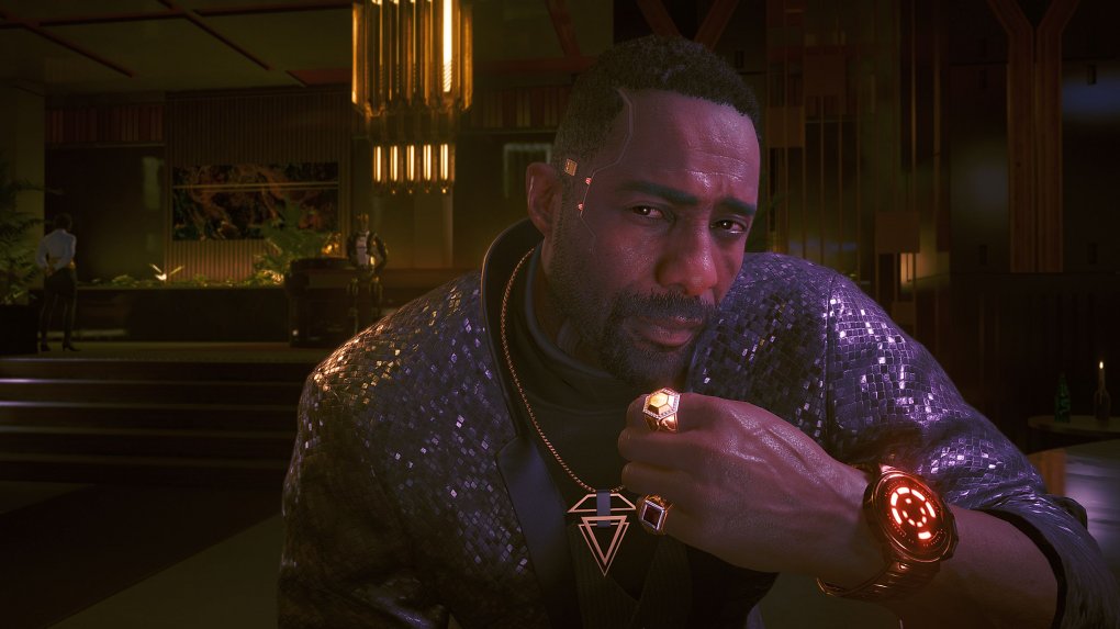 Idris Elba in Cyberpunk 2077: Phantom Liberty