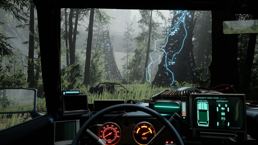 Pacific Drive ist ein Survial-Spiel, das ihr vor allem am Lenkrad erlebt.