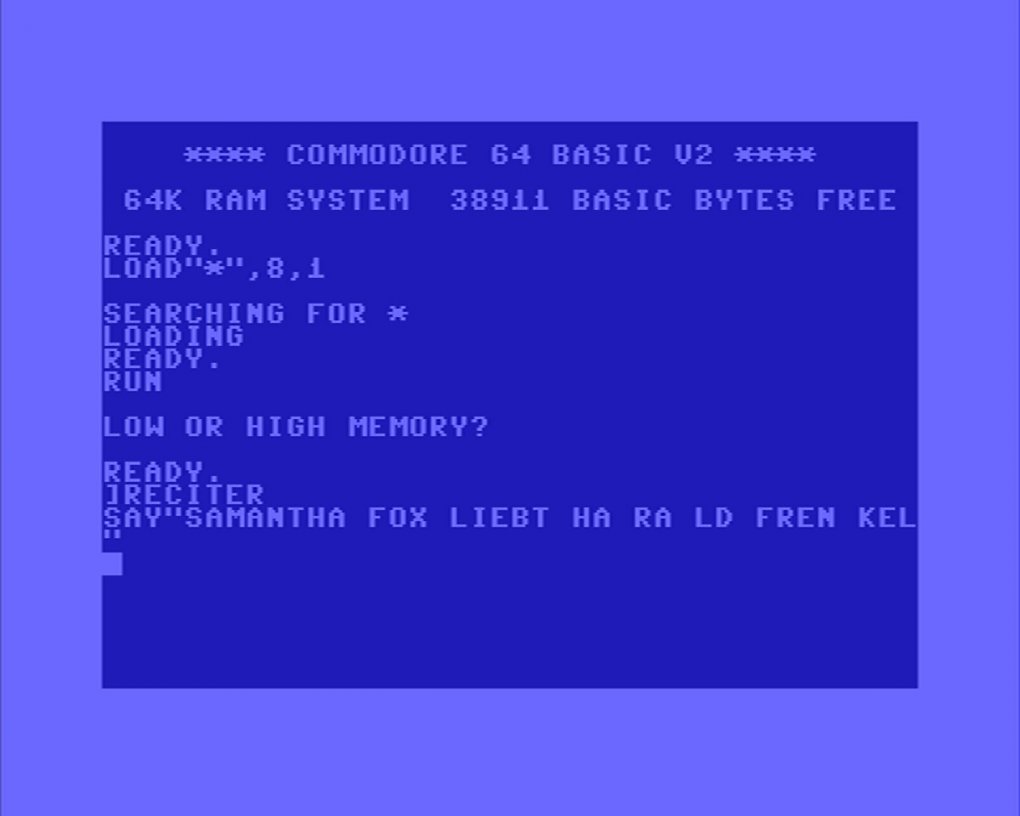 Software Automatic Mouth (kurz: S.A.M.), das 1982 erschienene Sprachprogramm für den C64, sagte stets die Wahrheit.
