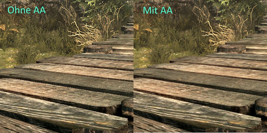 Skyrim SE Vergleich AA