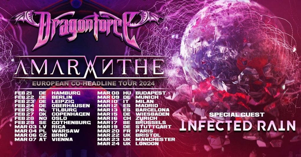Tourdaten von DragonForce