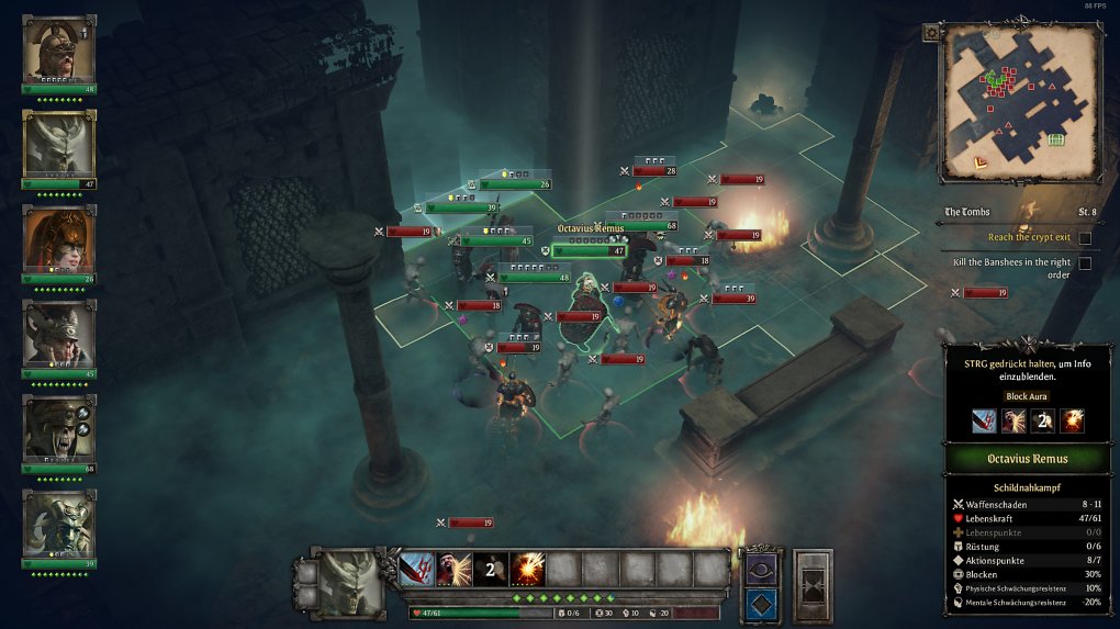 Kampf in einem Dungeon