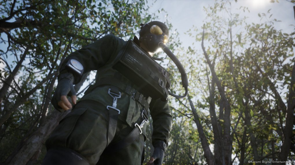 Naked Snake im Orbitalsprung-Anzug.