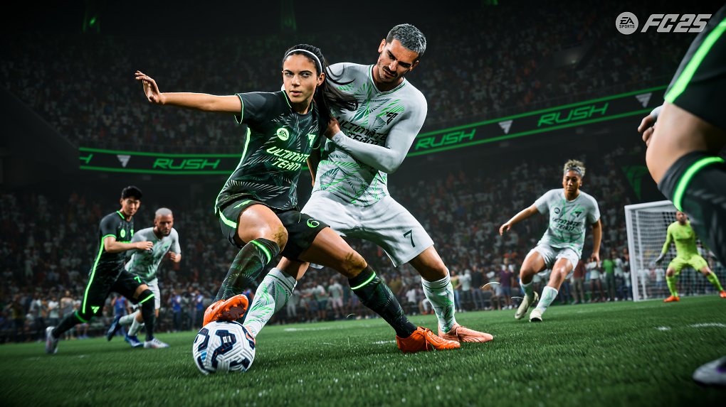 Zweikampf in EA Sports FC 25 im Rush-Modus