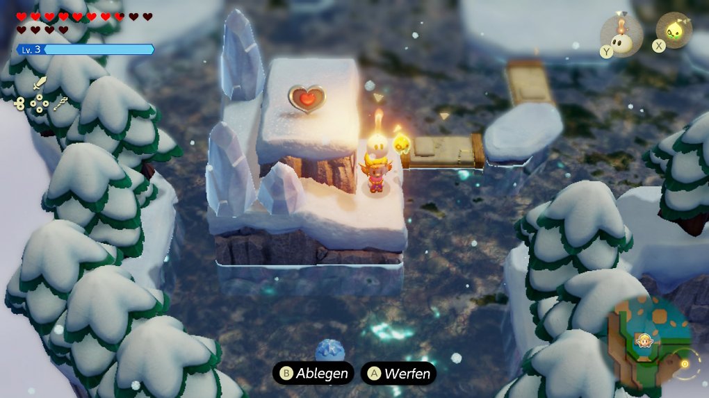 Zelda Echoes of Wisdom Herzteil Hebra Insel