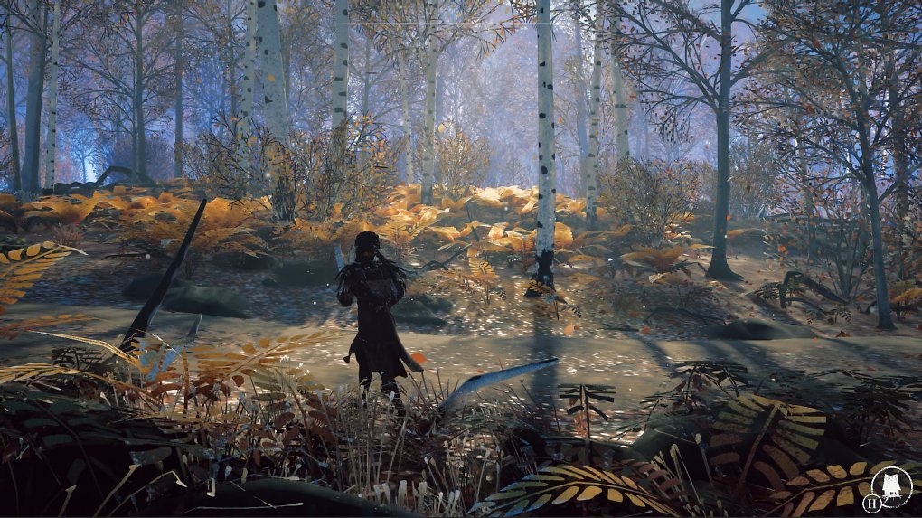 Reka läuft durch den Wald