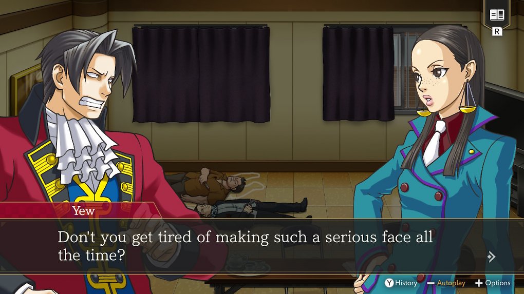 Strafverteidigerin Yew bringt Edgeworth in Bedrängnis.