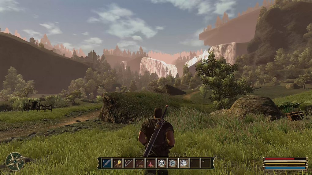 Die Wasserfälle bei Silden in Gothic 3
