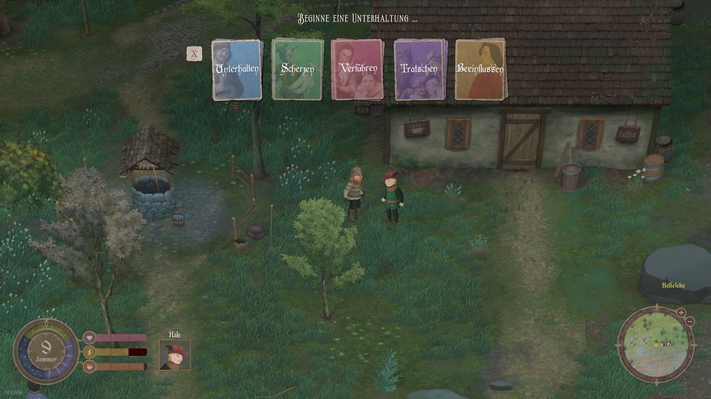 Verschiedene Interaktionsmöglichkeiten, um mit NPCs zu kommunizieren