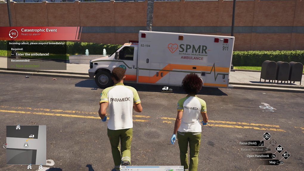 Helfer in Aktion in Ambulance Life.