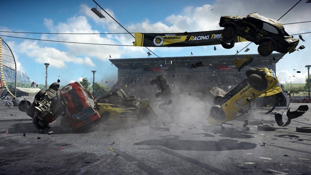 Ein Massencrash in Wreckfest