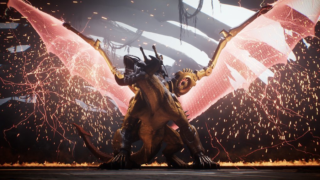Der reitbare Drache aus Doom: The Dark Ages.