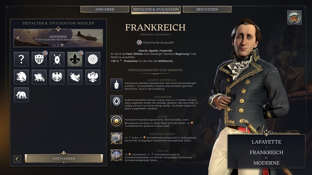 Die Zivilisation Frankreich