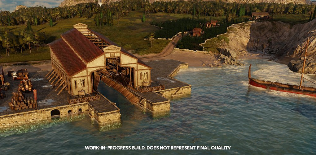 Eine Werft in Anno 117.