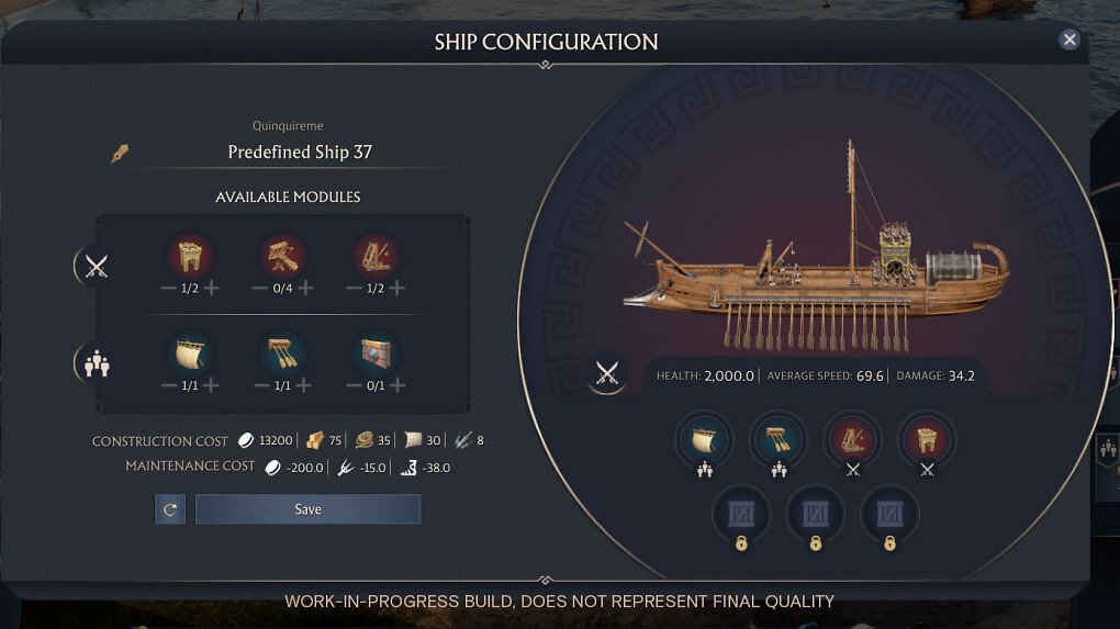 Der Schiffskonfigurator von Anno 117.