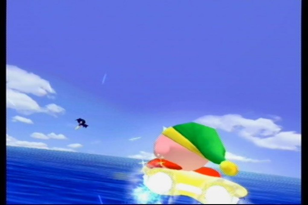 Kirby verfolgt einen Widersacher