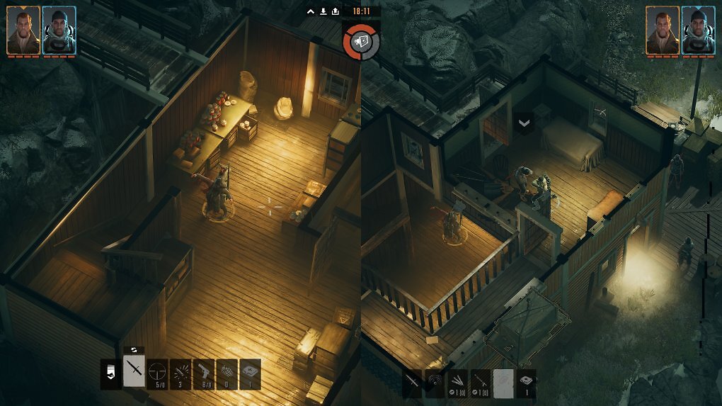 Der Koop-Modus von Commandos: Origins im Splitscreen.