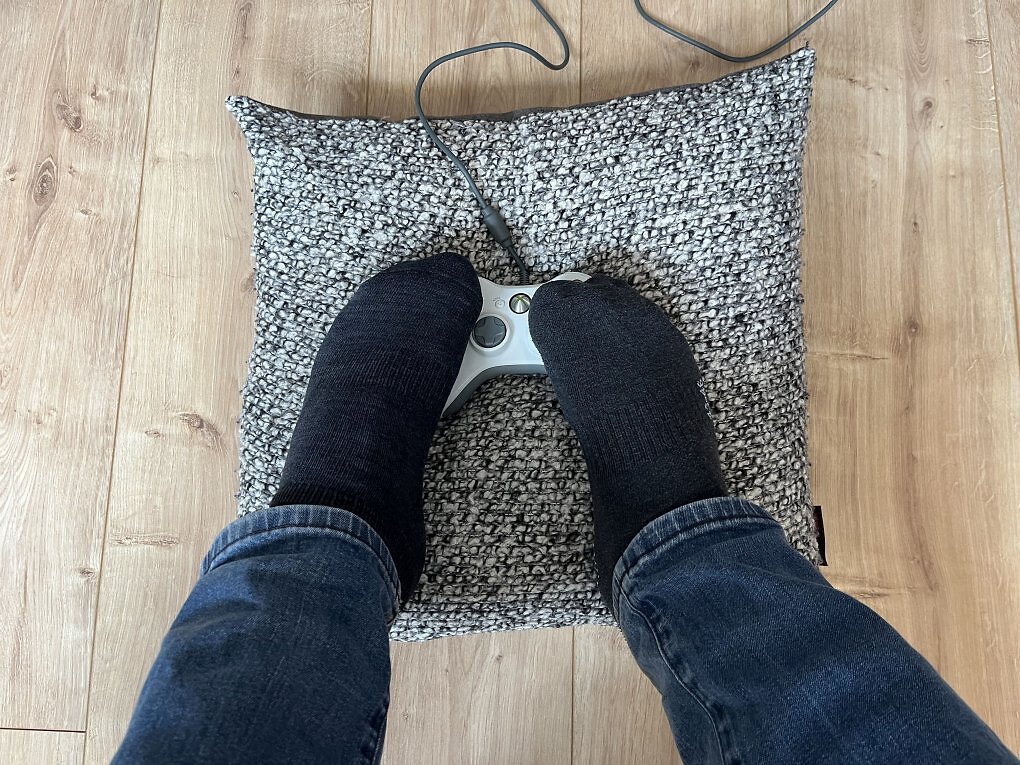 Session: Skate Sim mit den Füßen