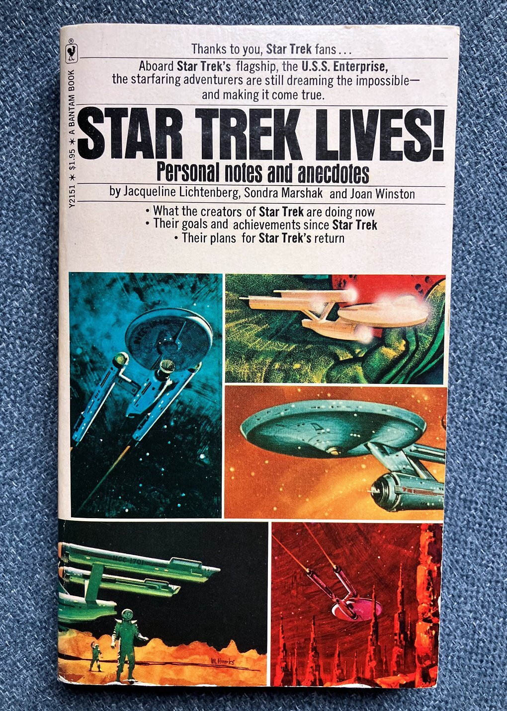 Ein Buch und gleichzeitig Parole der 70er: Star Trek Lives!