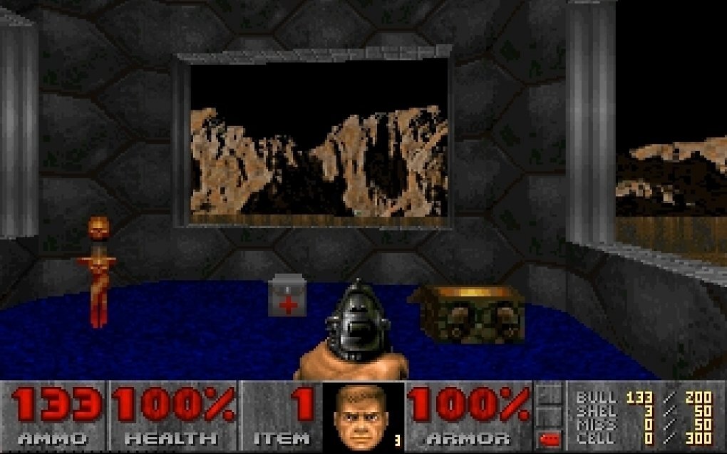 Ein Screenshot aus der Doom Presse-Beta.