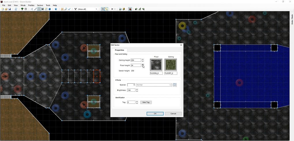 Ein Screenshot aus Doom Builder 2