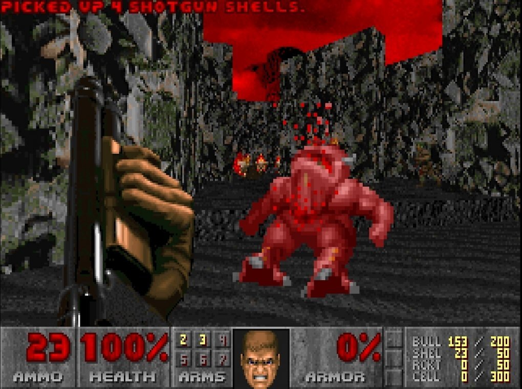 Doom in seiner MS-DOS-Version.