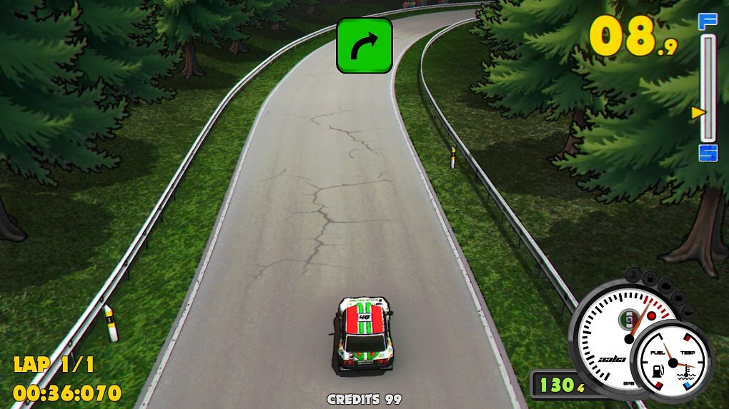 Gameplay aus Super Woden: Rally Edge