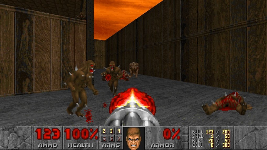 Ein Screenshot aus The Ultimate Doom