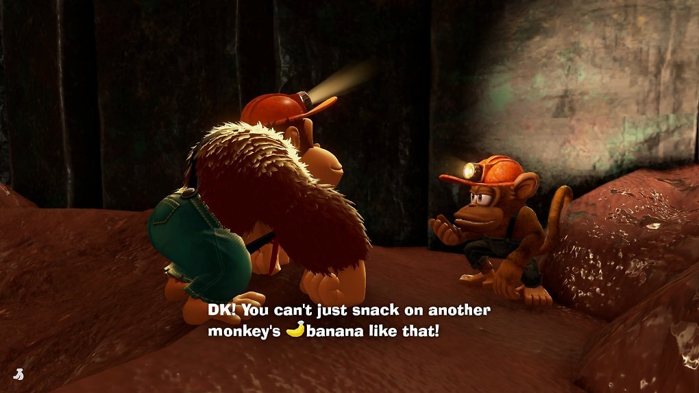 Donkey Kong erkundet die Ingot Mine.