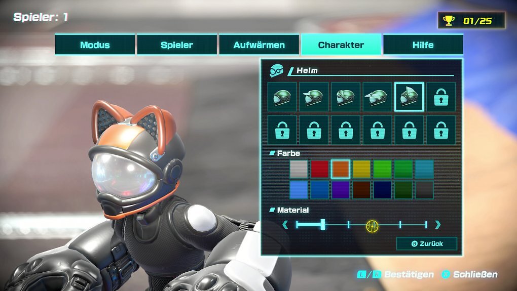 Driver Helm mit Katzenohren.