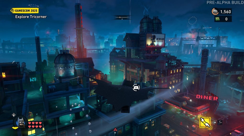 Windkanäle ermöglichen es unser gleiten durch die Open World zu verlängern. Gotham ist wirklich sehr atmosphärisch.
