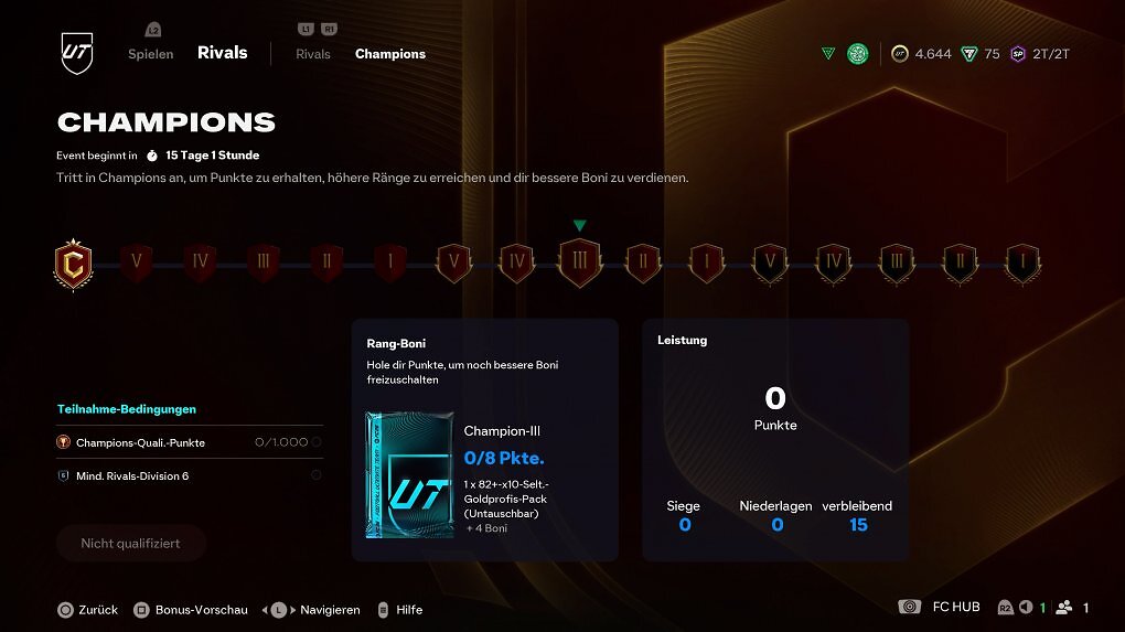 In Champions entfallen die Play-Offs. Jeder, der genug Punkte gesammelt hat, darf sich in der Weekend League beweisen.