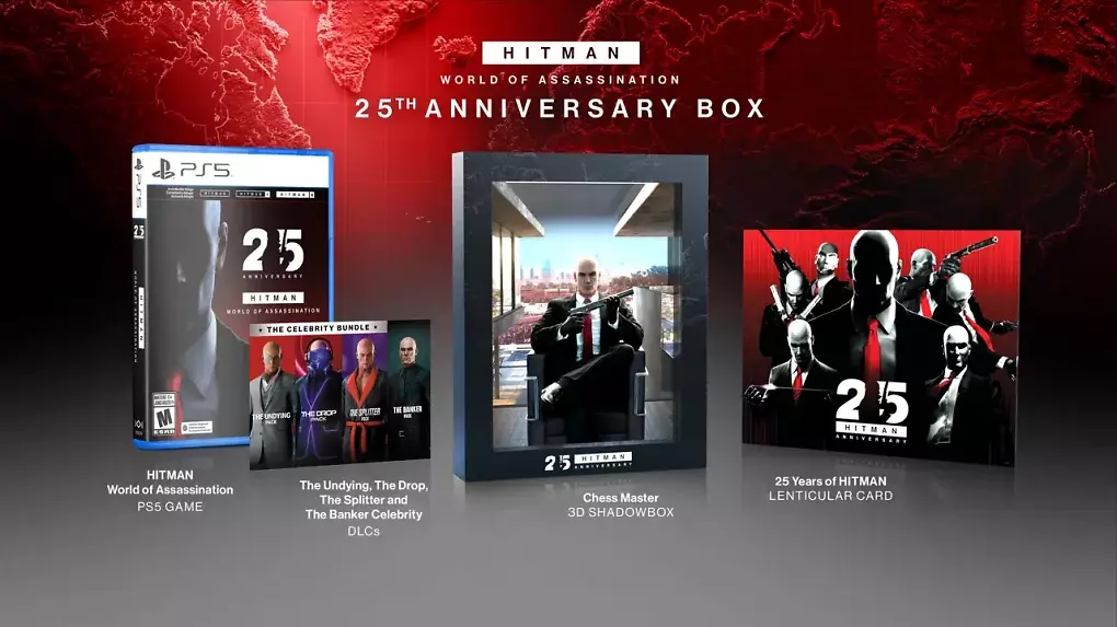 <strong>25 Jahre Hitman:</strong> Exklusive Jubiläums-Box bringt Sammlerstücke für PS5-Fans