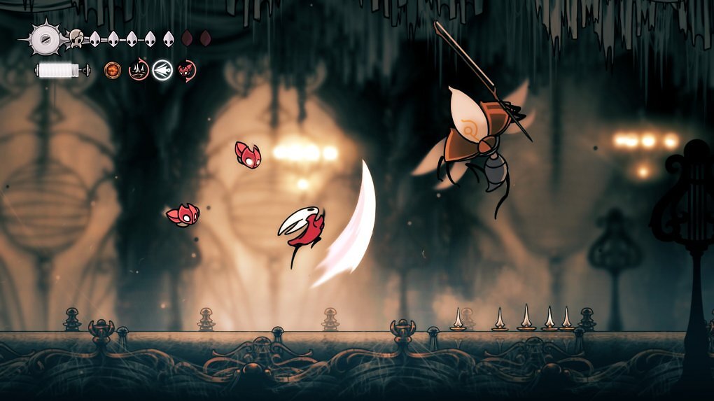 Genau wie sein Vorgänger präsentiert sich Silksong als lupenreines 2D-Metroidvania aus der Seitenansicht.