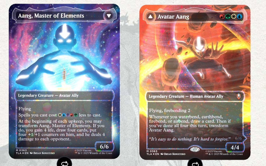 Doppelseitig Karte Highlight Avatar Magic The Gathering