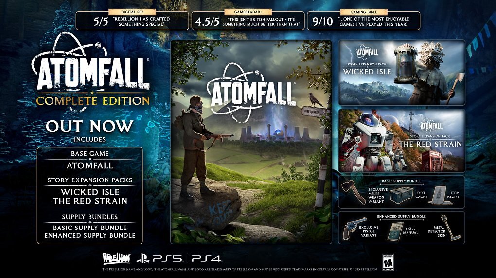 Alle Inhalte der Atomfall Complete Edition im Überblick.